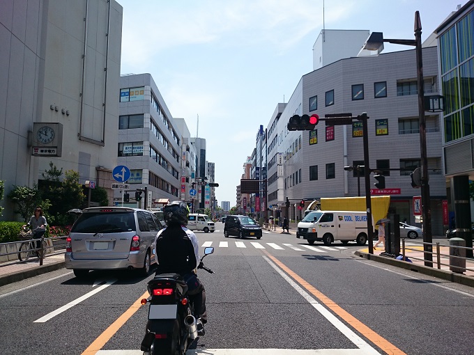 南藤沢の交差点にて